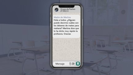 Muchos padres son quienes se preocupan de qué deberes tienen sus hijos./ Aragón TV