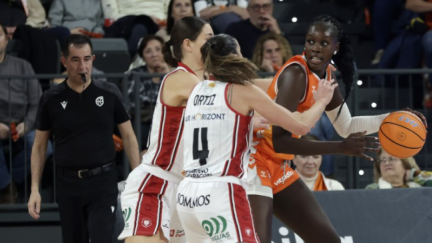 Imagen del partido. Foto: Miguel Ángel Polo (Casademont Zaragoza).