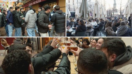Gente en ambiente de tardeo en El Tubo deZaragoza. / Aragón TV