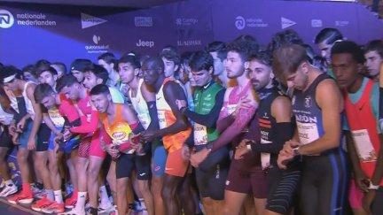 Los atletas en la salida de la San Silvestre Vallecana