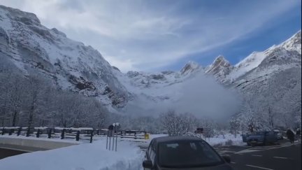 Imagen del último alud en Monte Perdido. | Aragón Noticias