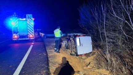 El fallecido era el conductor y único ocupante de la furgoneta. / Guardia Civil