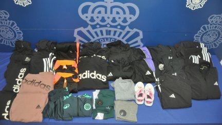 Prendas intervenidas por la Policía. / Policía Nacional