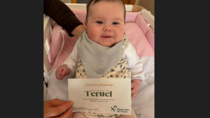 Una de las bebés que ha recibido la información. / DPT