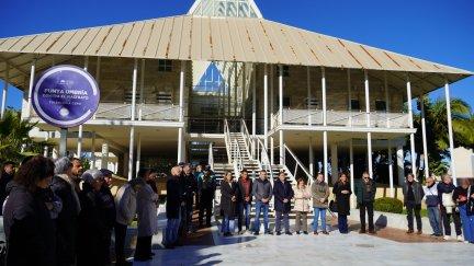Minuto de silencio en Punta Umbría (Huelva). / Ayuntamiento de Punta Umbría