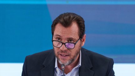 El ministro Óscar Puente durante la rueda de prensa. / Europa Press. Matias Chiofalo