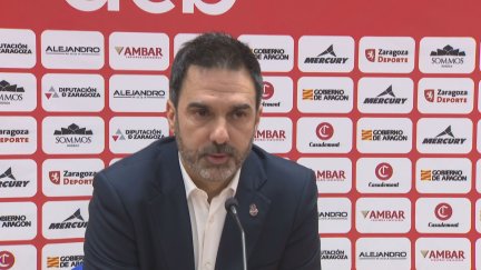 Jesús Ramírez, durante la rueda de prensa. Foto: Aragón Deporte