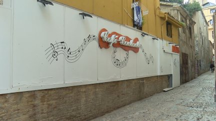 El suceso se produjo en un local de la zona de ocio del Tubo de Huesca. / Aragón TV