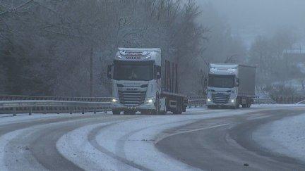 Las carreteras pueden verse afectadas por las fuertes precipitaciones de nieve. / Aragón Tv