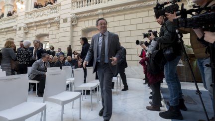 Álvaro García Ortiz, a su llegada a la toma de posesión de la nueva fiscal general. / Europa Press. Alberto Ortega