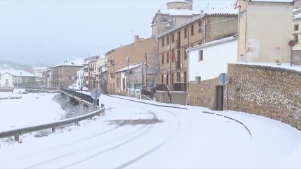 Orihuela del Tremedal (Teruel) este miércoles, 28 de enero. / Aragón TV