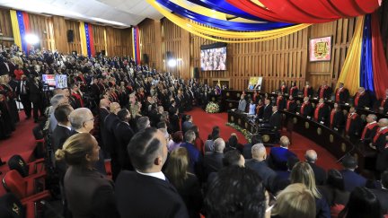 Delcy Rodríguez en el último acto de gobierno celebrado en Caracas. (EFE/ Palacio de Miraflores)