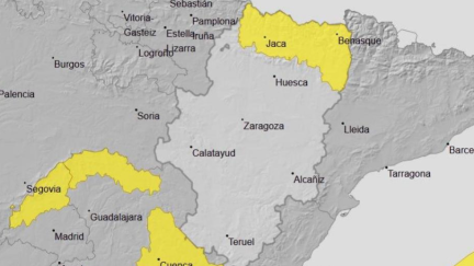 El aviso amarillo por nevadas se mantiene en el Pirineo oscense. / DGA