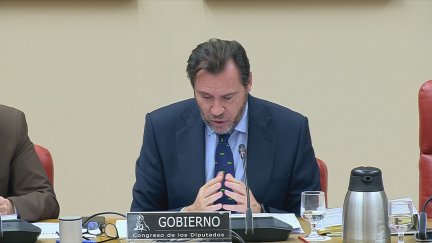 El ministro Óscar Puente ha comparecido este martes en el Congreso. / Aragón TV
