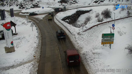 La A-136 a su paso por Formigal. / DGT