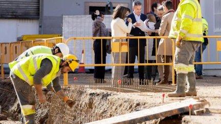 Imagen de las obras este viernes. / Ayuntamiento de Zaragoza