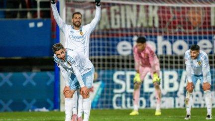 Sinan Bakis celebrando su gol en Eibar en la ida. Foto: LaLiga