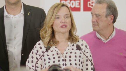 Pilar Alegría ha analizado los resultados de las elecciones anticipadas en Aragón. / Aragón TV