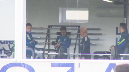 Dani Gómez y Cumic, en el gimnasio.
