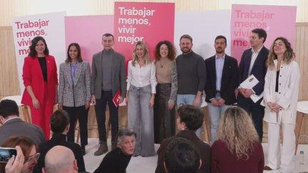 Representantes de las cuatro formaciones de izquierdas que se unen en un alianza para concurrir a las generales de 2027./ Aragón TV