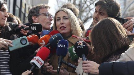 La presidenta de Extremadura, María Guardiola, este lunes en Madrid. / Aragón TV