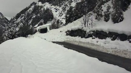 Imagen del alud que ha mantenido incomunicado el balneario con Panticosa. / Gobierno de Aragón