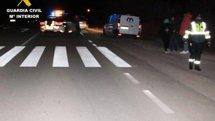 El siniestro se produjo en el kilómetro 10,7 de la A-223, en el término municipal de Andorra (Teruel). / Guardia Civil