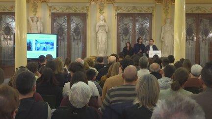 Momento de la gala en la que se han entregado los premios Talento Emergente. / Aragón TV