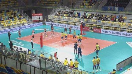 Una imagen del encuentro disputado este sábado en el Gran Canaria Arena.