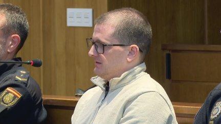 El acusado por el crimen de Boltaña en la última sesión del juicio. / Aragón TV