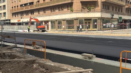 Así estaban las obras de César Augusto en julio de 2025. | Ayuntamiento de Zaragoza
