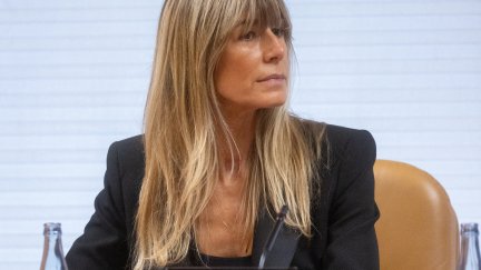 Begoña Gómez, en una comparecencia en la comisión de investigación sobre programas de cátedras y postgrados de la Universidad Complutense de Madrid y empresas financiadoras, en la Asamblea de Madrid./ Eduardo Parra / Europa Press