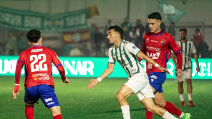 Un momento del partido del CD Teruel en Torremolinos