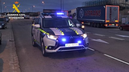 El turismo atropelló a la peatona en un paso de peatones del Polígono Centrovía de La Muela (Zaragoza). / Guardia Civil