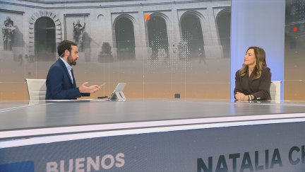 La alcaldesa de Zaragoza, Natalia Chueca, en el programa Buenos Días de Aragón TV. / Aragón TV