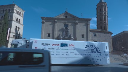 El camión de 'Sleep on the Road' está dividido en cinco zonas diferenciadas. / Aragón TV