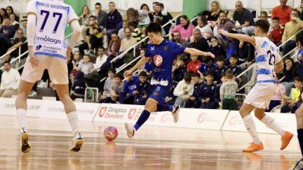 Un momento del partido del Entrerríos ante Málaga.