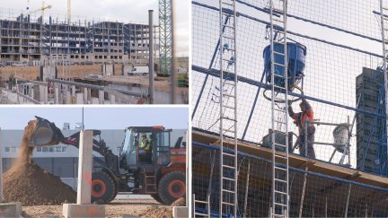 Varias construcciones en Zaragoza. / Aragón TV
