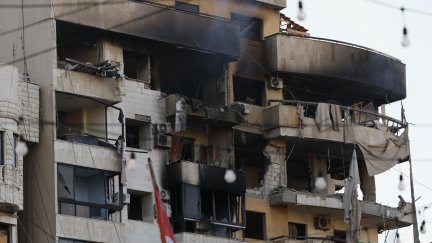 Un edificio de Beirut tras el ataque de Israel. / EFE. EPA. Wael Hamzeh