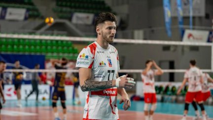 Mateusz Siwicki, en un partido en Polonia.