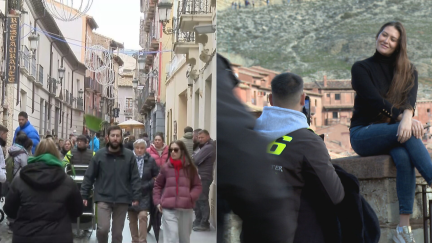 Los turistas disfrutan del puente de la Cincomarzada. / Aragón TV