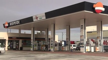 Una gasolinera de Zaragoza. / Aragón TV