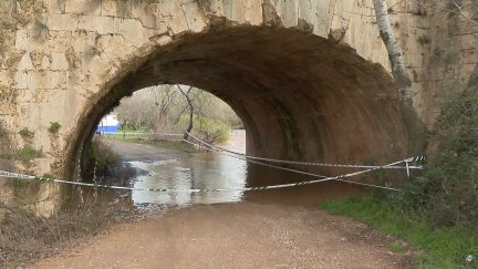 El río Jalón a su paso por Grisén / Aragón TV