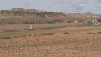 Terrenos donde se hará una macrourbanización en Teruel. / Aragón Tv