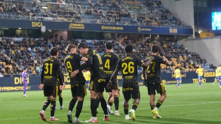 El Real Zaragoza celebra su última victoria en Cádiz