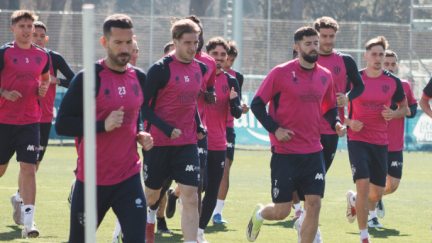 Imagen de un entrenamiento de esta semana.