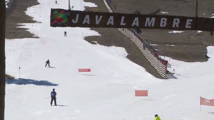 Estación de esquí Aramón Javalambre este domingo. / Aragón TV