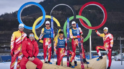 El equipo español de esquí de fondo que participó en los Juegos de Milano-Cortina