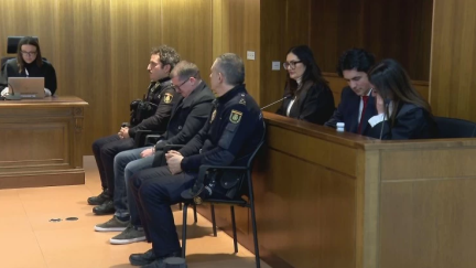 Sergio Domínguez Elvira fue declarado culpable de asesinato por el tribunal del jurado tras el juicio celebrado el pasado mes de febrero. / Aragón TV
