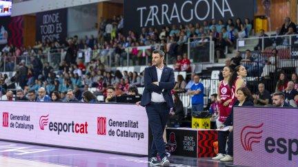 Carlos Cantero, durante el encuentro ante IDK Euskotren.